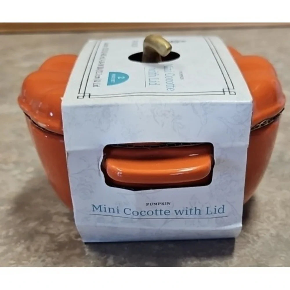 The Pioneer woman Mini Cocotte with Lid 13.53oz (400 mL) Orange